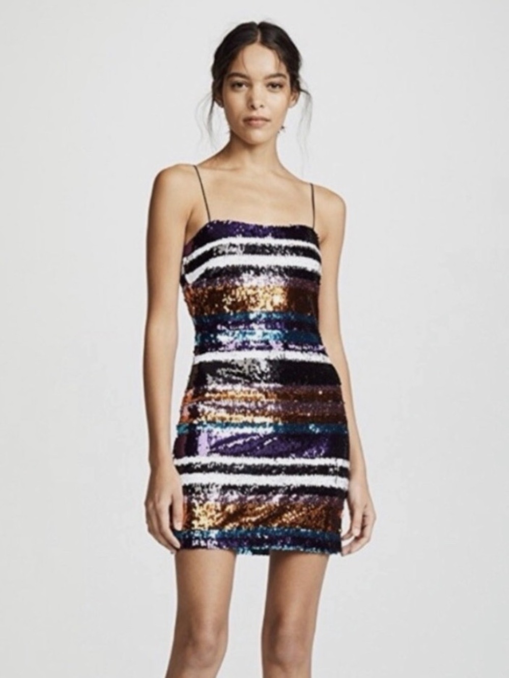 Likely Sequin Striped Mini Dress (0)
